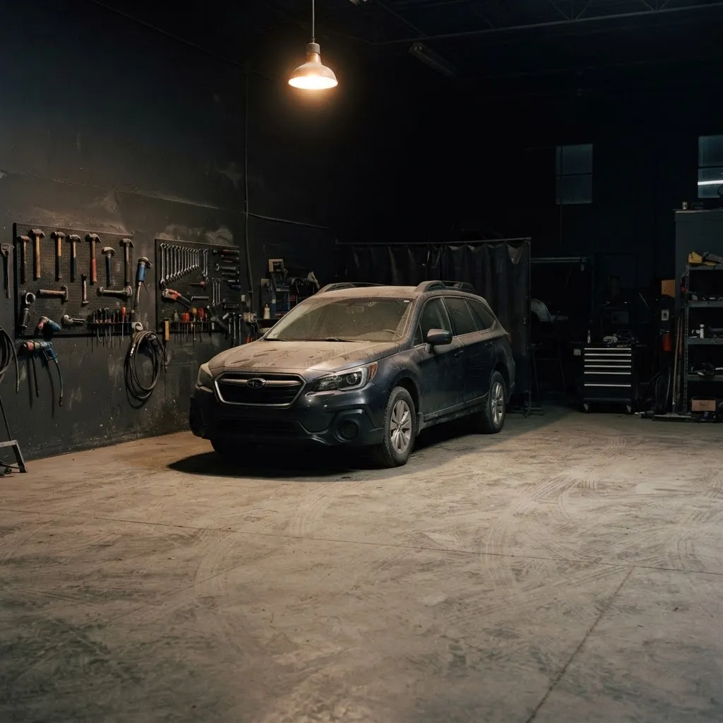 Repair bay at Legacy Collision Center in Farmington, NM